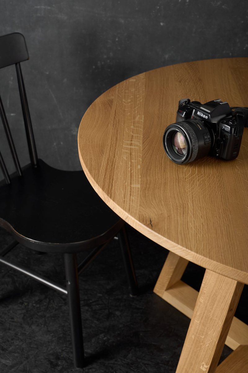 "stół okrągły NUDO - meble drewniane na wymiar - loftowe, industrialne, skandynawskie”