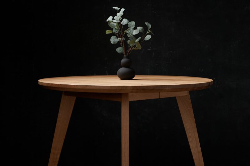 "stół okrągły CRUDO - meble drewniane na wymiar - loftowe, industrialne, skandynawskie”