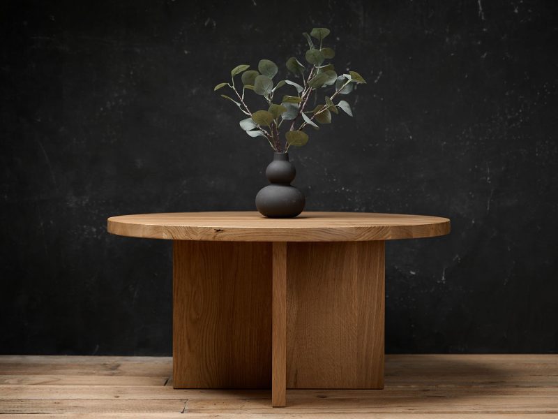"stolik kawowy dębowy MADERO - meble drewniane na wymiar - loftowe, industrialne, skandynawskie”